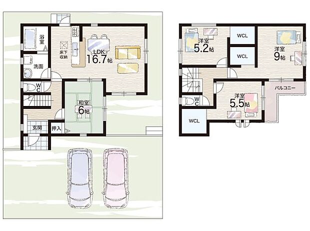 【4LDK】○枚方市立牧野小学校・・・徒歩12分 ○枚方市立第三中学校・・・徒歩8分