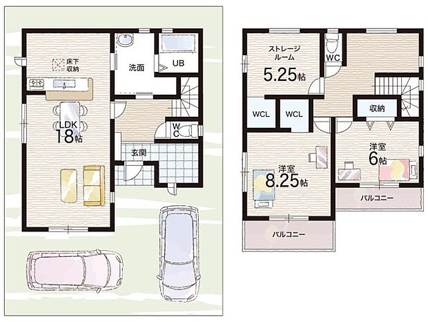 【2LDK+S(納戸)】○城内小学校・・・徒歩9分 ○岸城中学校・・・徒歩14分