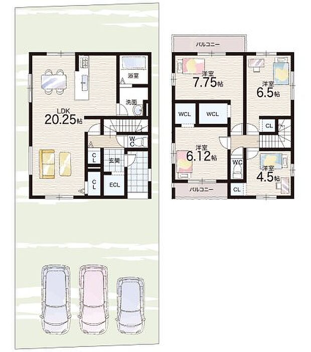 【4LDK】○葉山小学校・・・徒歩4分 ○葉山中学校・・・徒歩11分