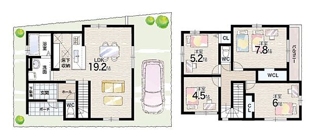 【4LDK】○杭瀬小学校・・・徒歩9分 ○小田中学校・・・徒歩23分