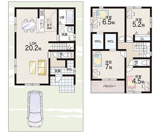 【4LDK】○赤坂小学校・・・徒歩18分 ○赤坂中学校・・・徒歩24分