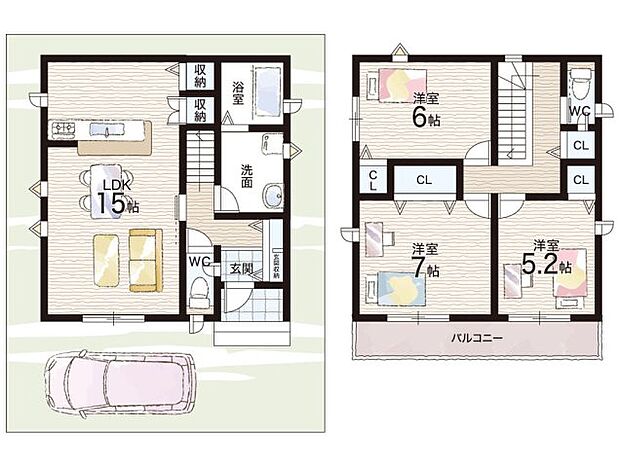 【3LDK】○松原南小学校・・・徒歩12分 ○松原第六中学校・・・徒歩15分