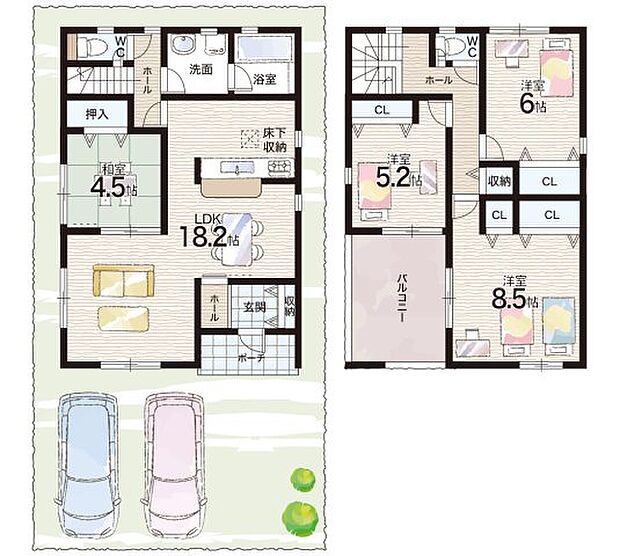 【4LDK】○真菅小学校・・・徒歩8分 ○大成中学校・・・徒歩5分