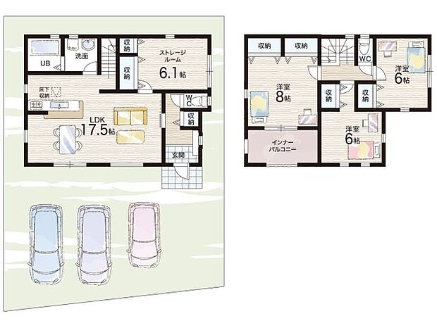 【3LDK+S(納戸)】○富雄南小学校・・・徒歩15分 ○富雄南中学校・・・徒歩1分