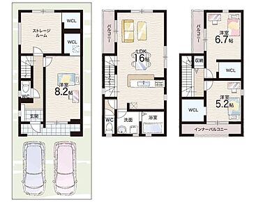 ○桜橋小学校・・・徒歩9分 ○上小坂中学校・・・徒歩3分 