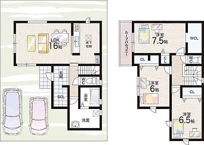 ○長南小学校・・・徒歩15分 ○長南中学校・・・徒歩23分 