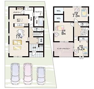 ○上牧小学校・・・徒歩２７分 ○上牧中学校・・・徒歩２４分 