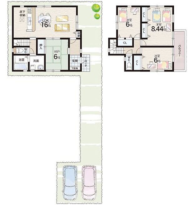 【3LDK+S(納戸)】○荻野小学校・・・徒歩2分 ○荒牧中学校・・・徒歩22分