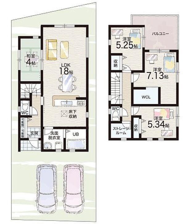 【4LDK+S(納戸)】○北池田小学校・・・徒歩９分 ○北池田中学校・・・徒歩１９分