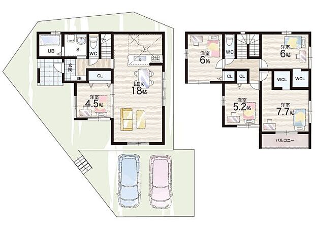 【5LDK】○瀬田南小学校・・・徒歩20分 ○瀬田中学校・・・徒歩40分