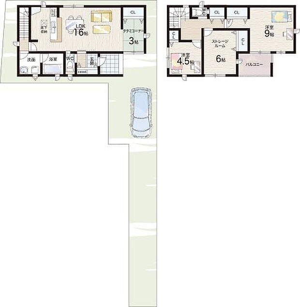 【2LDK+S(納戸)】○池島学園小学部・・・徒歩5分 ○池島学園中学部・・・徒歩6分