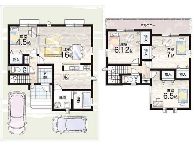 【4LDK】○北五葉小学校・・・徒歩9分 ○鈴蘭台中学校・・・徒歩12分
