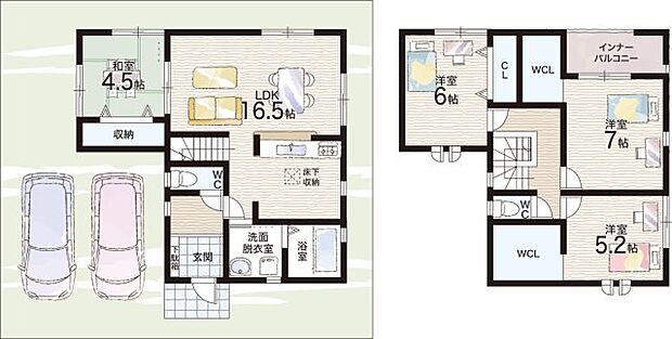 【4LDK】○田原本小学校・・・徒歩22分 ○田原本中学校・・・徒歩12分