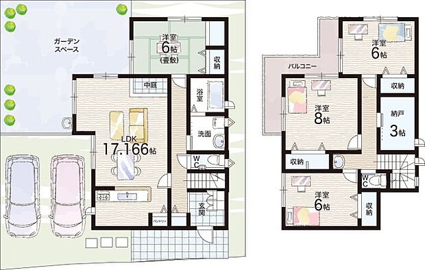 【4LDK+S(納戸)】○城山台小学校・・・徒歩21分 ○木津中学校・・・徒歩50分