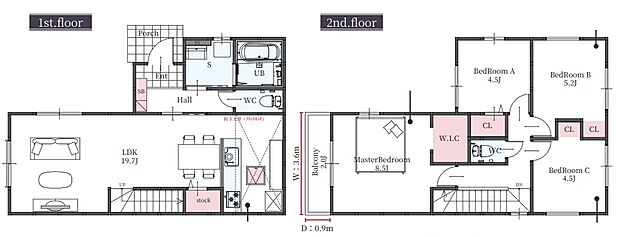 【4LDK】○鳥飼小学校・・・徒歩5分 ○第五中学校・・・徒歩19分
