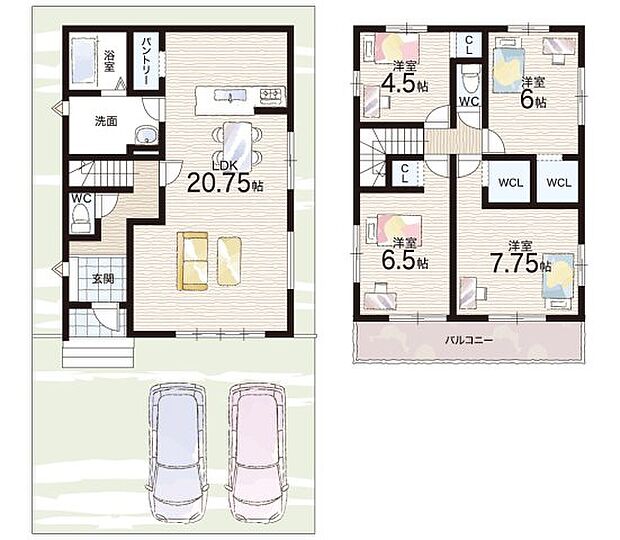 【4LDK】○北小倉小学校・・・徒歩7分 ○北宇治中学校・・・徒歩15分