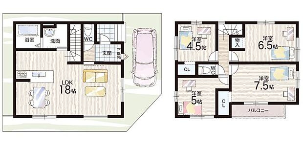 【4LDK】○北大冠小学校・・・徒歩9分 ○第六中学校・・・徒歩7分