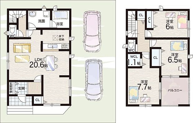 【3LDK】○楠根小学校・・・徒歩９分 ○楠根中学校・・・徒歩１０分
