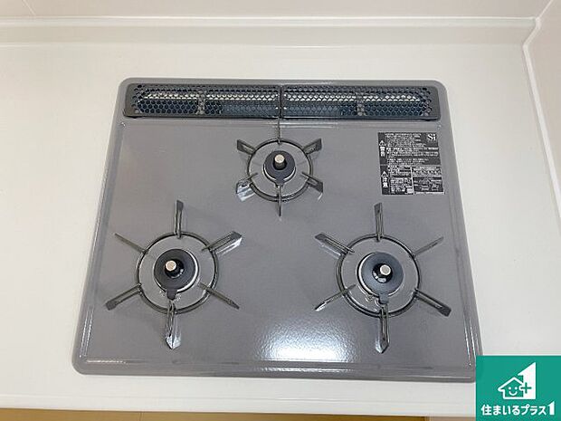 【コンロ】ダブル高火力Siセンサー付きコンロ!3口あるので、まとめて料理をする時も大活躍!