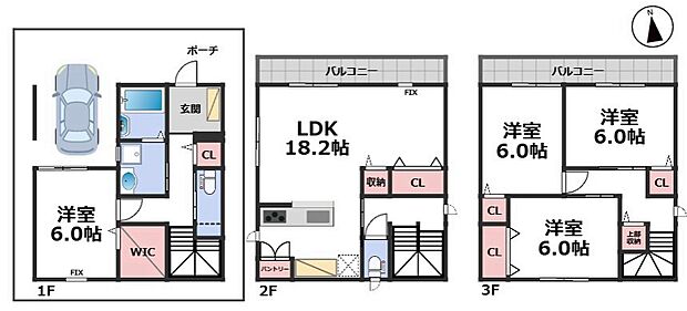 【4LDK】○竹渕小学校・・・徒歩6分 ○亀井中学校・・・徒歩19分