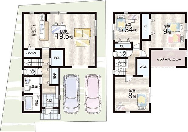 【3LDK】○六条小学校・・・徒歩11分 ○京西中学校・・・徒歩24分