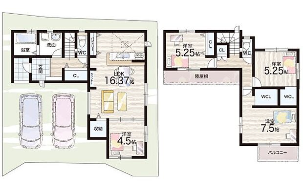 【4LDK】○坂本小学校・・・徒歩16分 ○日吉中学校・・・徒歩22分