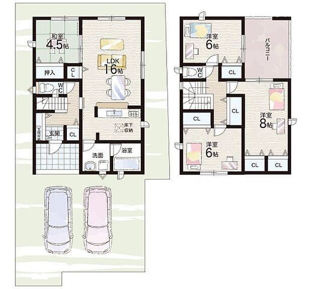 【4LDK】○稲枝東小学校・・・徒歩11分 ○稲枝中学校・・・徒歩28分