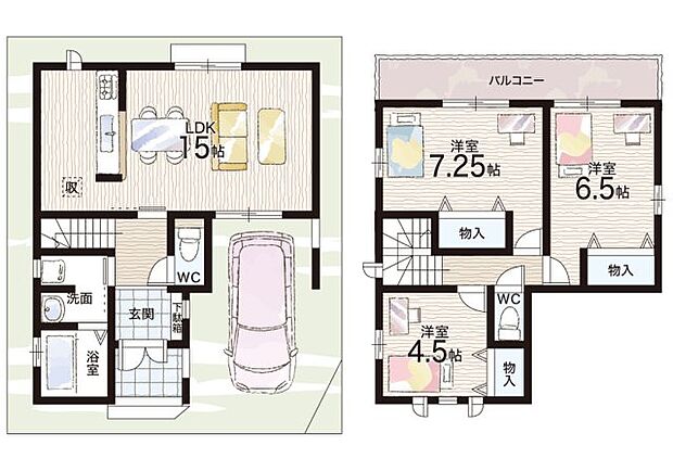 【3LDK】○黒山小学校・・・徒歩1分 ○美原中学校・・・徒歩10分