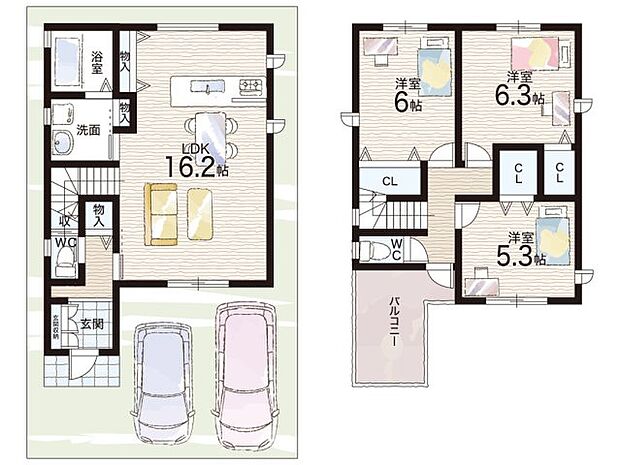 【3LDK】○玉手小学校・・・徒歩9分 ○玉手中学校・・・徒歩7分