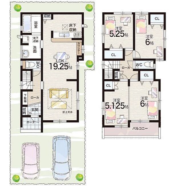 【3LDK】○瑞穂小学校・・・徒歩2分 ○東中学校・・・徒歩8分