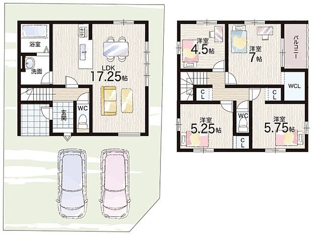 【4LDK】○松陽小学校・・・徒歩3分 ○樫原中学校・・・徒歩13分