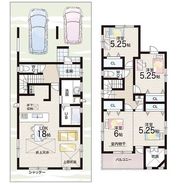 【3LDK】○北豊島小学校・・・徒歩2分 ○北豊島中学校・・・徒歩6分