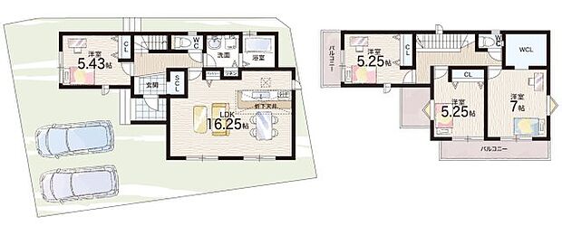 【4LDK】○国分小学校・・・徒歩12分 ○国分中学校・・・徒歩8分