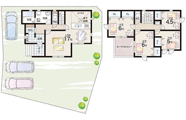 【4LDK】○小山田小学校・・・徒歩11分 ○長野中学校・・・徒歩27分