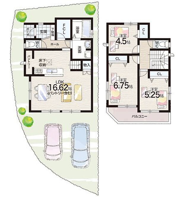 【3LDK+S(納戸)】○多井畑小学校・・・徒歩19分 ○高倉中学校・・・徒歩23分