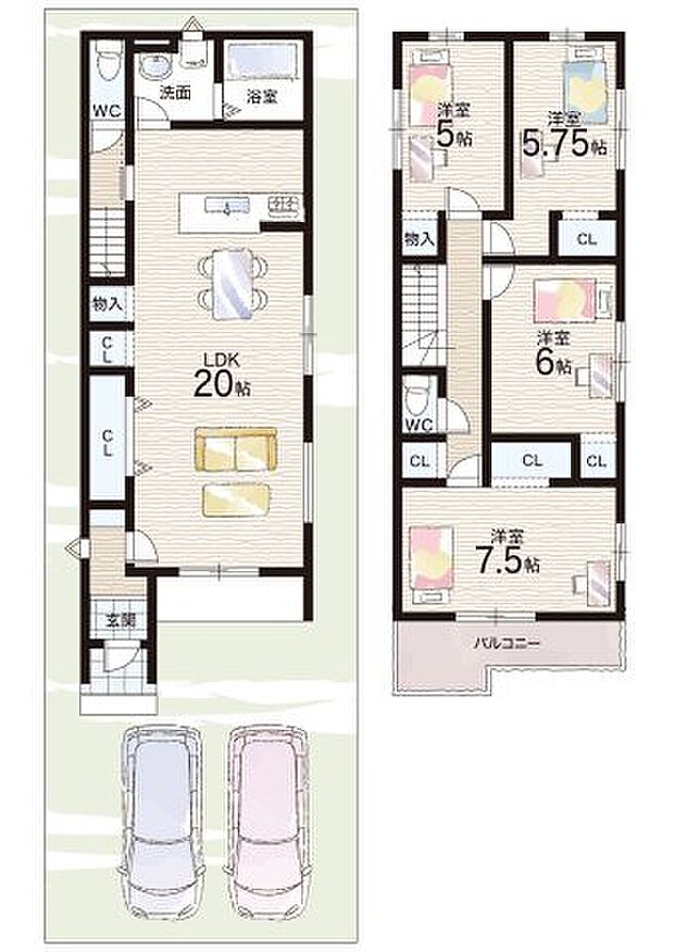 【4LDK】○井手小学校・・・徒歩8分 ○泉ヶ丘中学校・・・徒歩10分