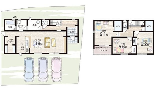 【4LDK】○広陵北小学校・・・徒歩17分 ○広陵中学校・・・徒歩30分