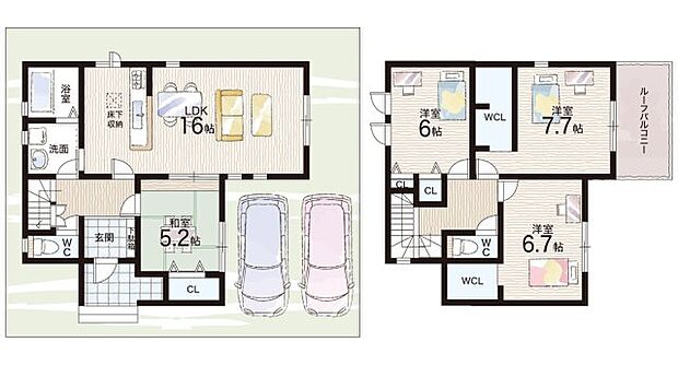 【4LDK】○畝傍東小学校・・・徒歩9分 ○畝傍中学校・・・徒歩10分