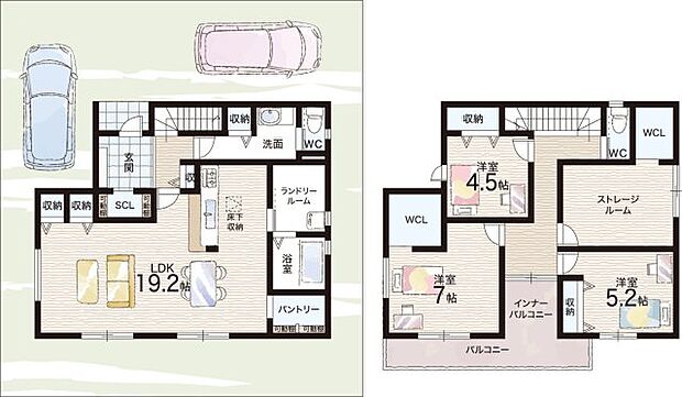 【3LDK+S(納戸)】○郡山北小学校・・・徒歩10分 ○郡山中学校・・・徒歩23分