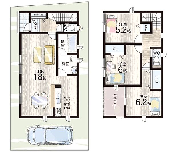 【3LDK】○蹉?西小学校・・・徒歩5分 ○蹉?中学校・・・徒歩9分
