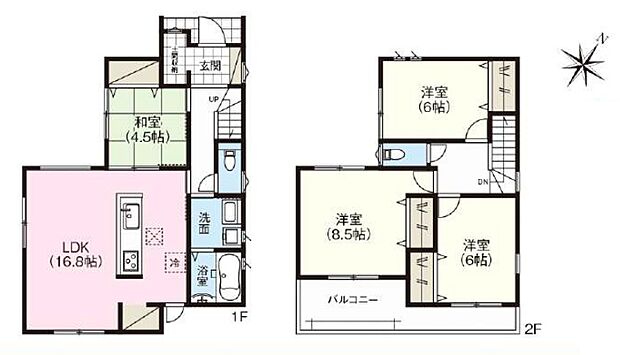 【4LDK】○生駒東小学校・・・徒歩19分 ○緑ヶ丘中学校・・・徒歩11分