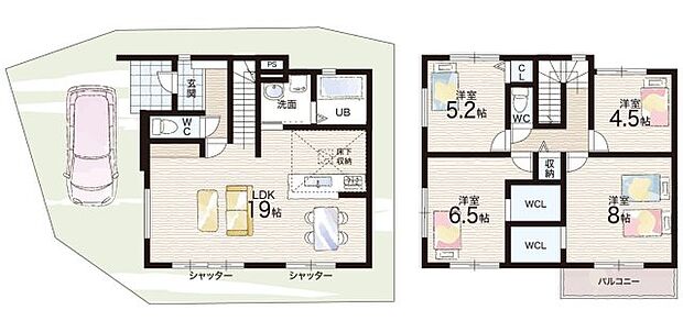 【4LDK】○高丸小学校・・・徒歩6分 ○垂水東中学校・・・徒歩11分
