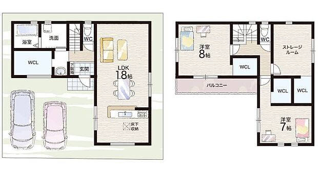 【2LDK+S(納戸)】○北白川小学校・・・徒歩6分 ○近衛中学校・・・徒歩28分