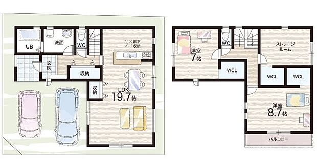 【2LDK+S(納戸)】○北白川小学校・・・徒歩6分 ○近衛中学校・・・徒歩28分