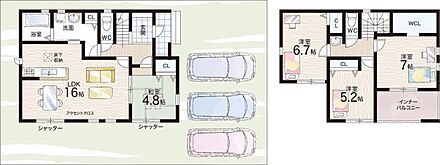 ○下田小学校・・・徒歩14分 ○日枝中学校・・・徒歩34分 