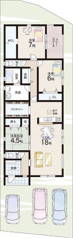 【3LDK】○斑鳩小学校・・・徒歩16分 ○斑鳩中学校・・・徒歩13分