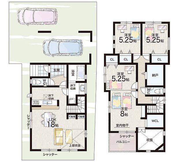 【3LDK】○辰市小学校・・・徒歩9分 ○都南中学校・・・徒歩23分