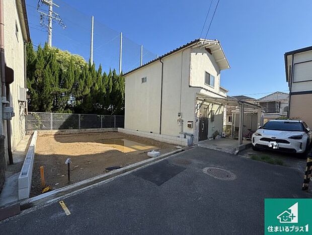 【外観】周辺は落ち着いた街並みの住宅地！子育てがしやすい住環境です！まだ未完成ですが、現地でしかわからない事もございます。是非一度ご覧ください。