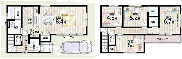 【4LDK】○荻野小学校・・・徒歩2分 ○荒牧中学校・・・徒歩22分