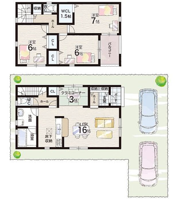 【3LDK】○小部東小学校・・・徒歩11分 ○小部中学校・・・徒歩20分